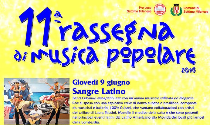 Rassegna di musica e ballo popolare cubano a settimo milanese